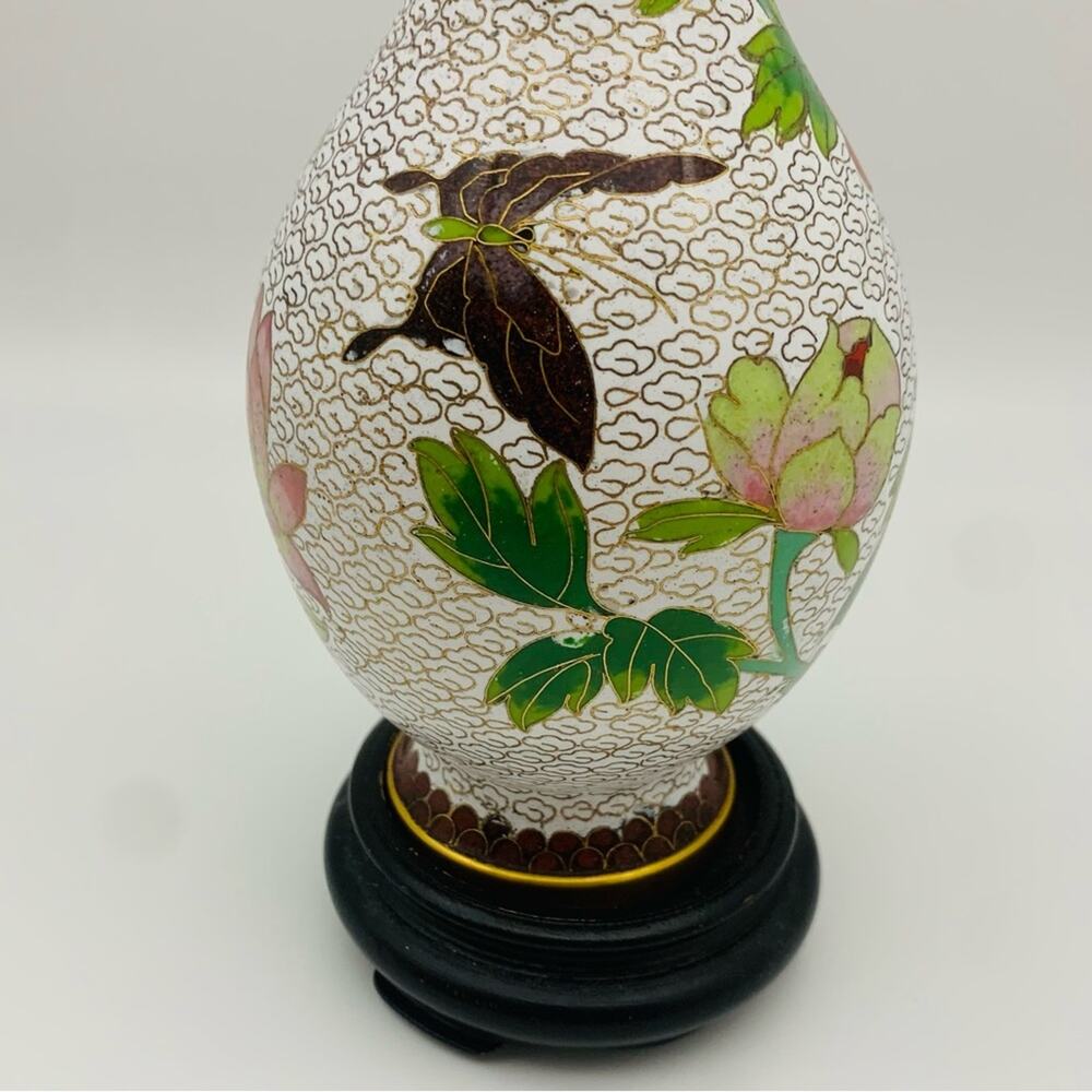 Vintage Cloisonne Vase - Picture 8 of 13
